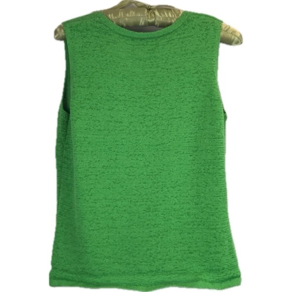 Pendleton Women’s Green Sleeveless V-Neck Sweater Size MP - Picture 3 of 5